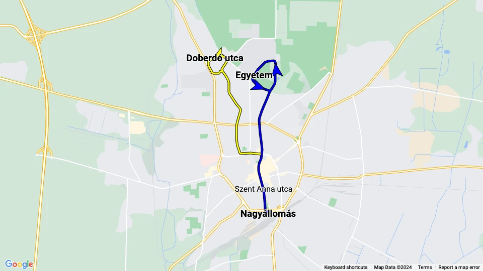 Debreceni Közlekedési Vállalat (DKV) linjekort