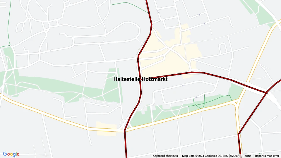 Halberstadt Sonderfahrten linjekort