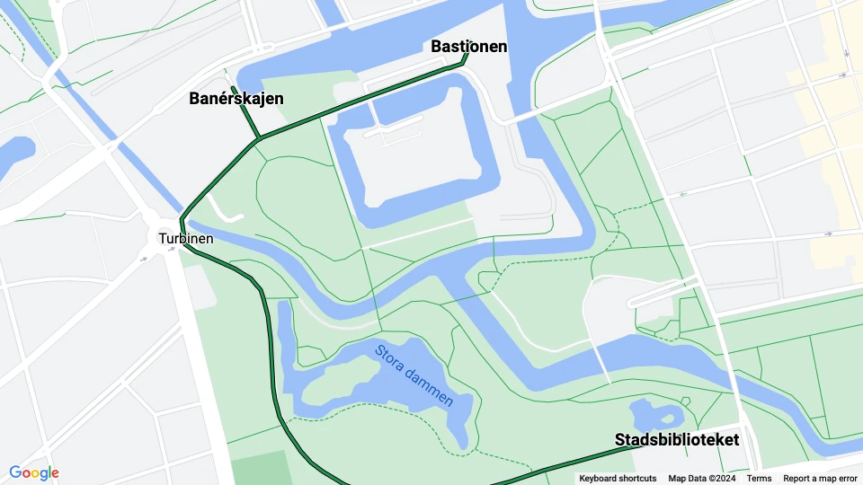 Malmö Stads Spårvägar (MSS) linjekort