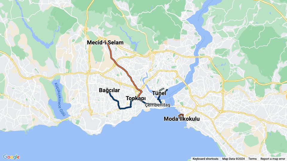 Metro Istanbul linjekort