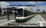 Augsburg sporvogn: kør på linje 6 (ny linje) i CityFlex