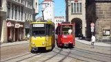 [HD] Straßenbahn CKD Tatra KT4D der VGG in Görlitz / Tram in Goerlitz [Germany]
