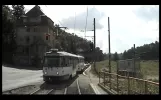 Liberec, tram line 11 in driver cab. part 1