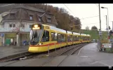 Overkørsel ved Flüh togstation, Solothurn, Schweiz 2017