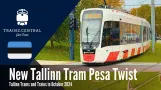 Pesa Twist. Tallinn sporvogne og tog oktober 2024, Estland.