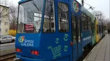 Straßenbahn Cottbus Mitfahrt von Sandow bis Jesser Str im KTNF6 auf 2 Komplette Linie