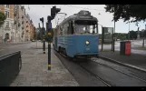 Sweden, Stockholm, heritage tram ride from Djurgårdsbron to Norrmalmstorg