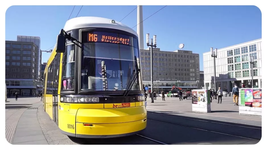 Berliner Straßenbahn • Berlin Alexanderplatz • März 2015 • Linie M4 M5 M6 • trams in Berlin