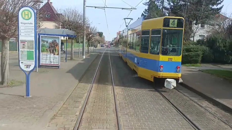 Gotha Linie 1 ab Hersdorfstrasse bis Krankenhaus