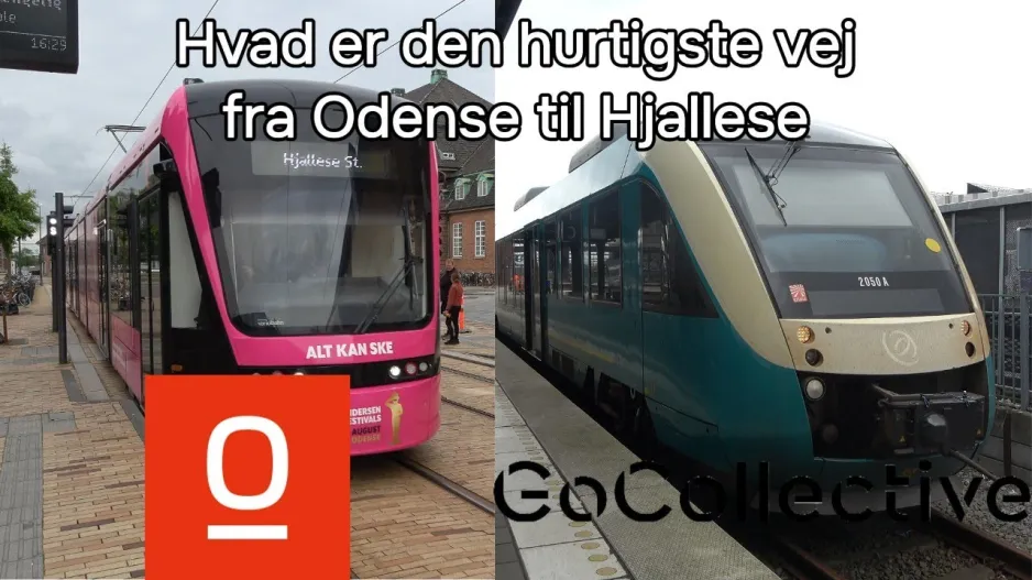 Hvad er den hurtigste vej fra Odense til Hjallese