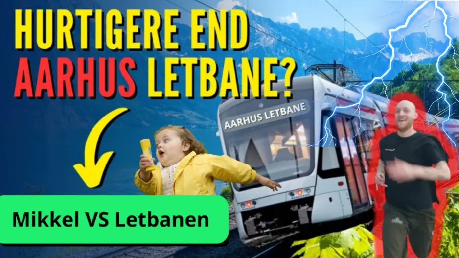 Kan jeg løbe hurtigere end Aarhus Letbane? Crazy Challenge 2024