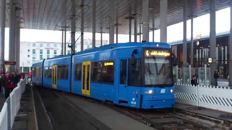 Kassel sporvogn: klatrekontakt ved Wilhelmshöhe station