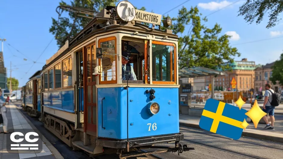 Ombord på Stockholms HISTORISKE SPORVOGGE Djurgårdslinjen 7N: 🚋 ET SIGHTSEEING Adventure