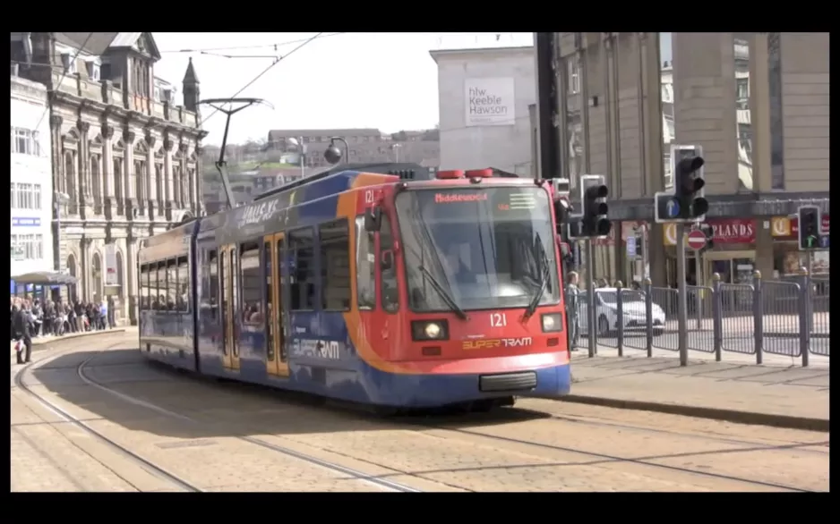 Sheffield Supertram. April 2013 - Sporvogne mellem centrum og Middlewood