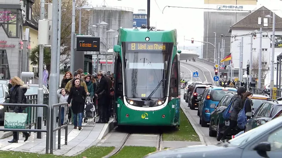 Sporvogn 8 Basel (Bâle) vers Weil am Rhein