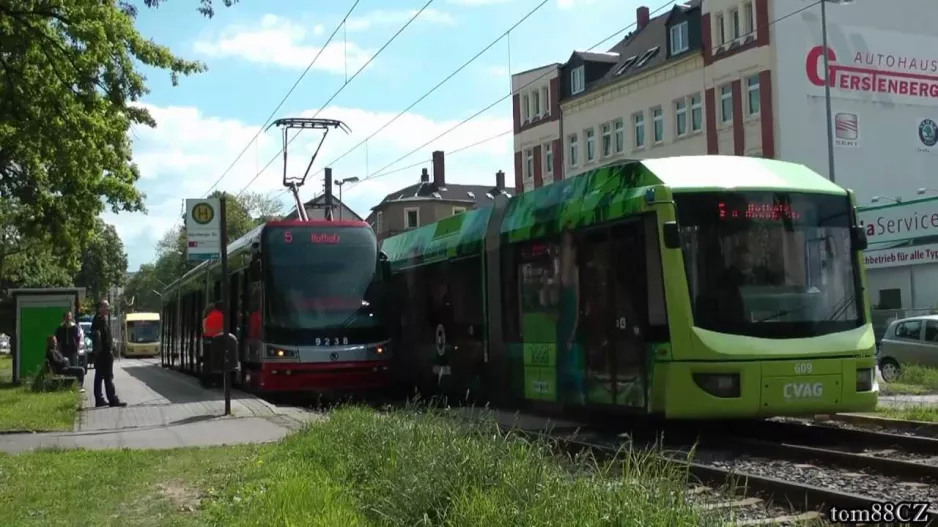 Straßenbahn Chemnitz / Sporvognstrafik i byen Chemnitz