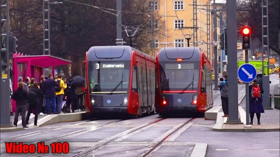 Tampere Tramway: First Passengers + Tram Ride Tampereen Ratikka [del 8]