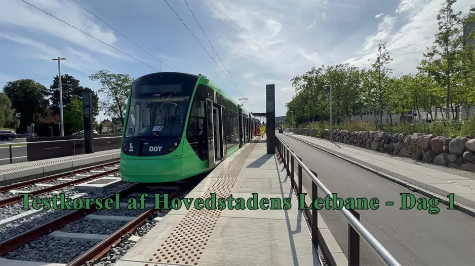 Testkørsel af Hovedstadens Letbane - Dag 1